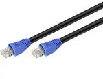 Goobay 94397 RJ45 Patchkabel CAT 6 U/UTP 75.00 m Schwarz 1 St.