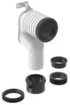 Geberit P-Anschlussbogen f&uuml;r Stand-WC, 90 Grad, 90mm, Kunststoff, Wei&szlig;