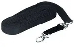 Longierleine lux schwarz mit Karabiner
