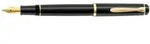 Pelikan P 200, Schwarz, Gold, Kartuschenf&uuml;llsystem, Harz, Rundspitze, Gold,