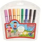 STABILO Trio Scribbi - Filzstift - gemischte Farben - 1.5-2 mm - gro&szlig; (Packung mit
