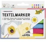 folia Textilmarker, 12er Set, farbig sortiert