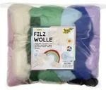 "folia Filzwolle "RAINBOW", 350 g, farbig sortiert"