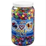 Vedes HAMA B&uuml;gelperlen Maxi - Pastell Mix 1400 Perlen (6 Farben) in Aufbewahrungsdos