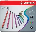 STABILO Fasermaler Pen 68, 20er Metalletui