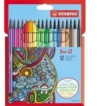 STABILO Fasermaler Pen 68 6818-7 1mm sor Strichst&auml;rke: 1 mm