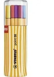 STABILO point 88 - Fineliner - gemischte Farben - 0.4 mm - fein (Packung mit 20)