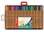 25 STABILO point 88 Fineliner farbsortiert 0,4 mm