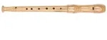 goki UC076 Blockfl&ouml;te, Holz, mit Wischer, natur