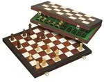 Schachkassette, Feld 45 mm, Brettspiel aus Holz, 1-2 Spieler, ab 8 Jahre