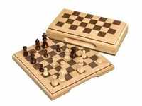 2716 - Schachkassette, Reise, Feld 17 mm, magnetisch, Brettspiel aus Holz, 1-2