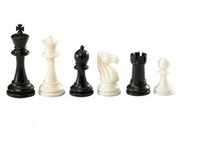 2010 - Schachfiguren Nerva, KH 95 mm, Kunststoff, gewichtet, schwarz weiss