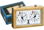 Schachuhr Aradora, mechanisch, Holzgeh&auml;use
