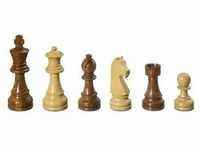 Schachfiguren Arcadius, Königshöhe 95 mm, braun natur
