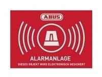 ABUS Warnaufkleber Alarm mit Logo 74 x 52,5 mm (1 Stck) (Art.-Nr