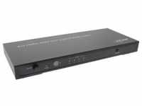 InLine® HDMI Switch/Umschalter, 4-fach, 4Kx2K kompatibel mit Audio out