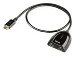 Hama HDMI-Umschalter 2x1 Vergoldet Schwarz 122224