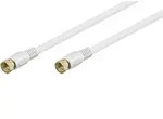 Goobay SAT Anschlusskabel [1x F-Stecker - 1x F-Stecker] 3.50 m 85 dB vergoldete