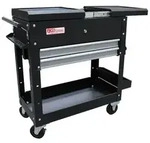 BGS technic Werkstattwagen | 2 Schubladen | Horizontal-Doppelauszug |