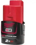 Milwaukee Akku M12B2 12V 2.0Ah Ersatzakku Akkupack Batterie Steckakku RedLithium