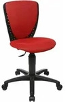 Topstar Kinderdrehstuhl High S'cool&reg;, 70570BB20 rot, schwarz Stoff