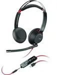 Plantronics C5220 Blackwire Telefon On Ear Headset kabelgebunden Stereo Schwarz Noise