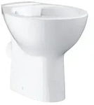 Grohe Stand-Tiefsp&uuml;l-WC Bau Keramik, Abgang waagerecht, sp&uuml;lrandlos, aus
