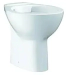 GROHE Stand-Tiefsp&uuml;l-WC Bau Keramik sp&uuml;lrandlos, Abgang senkrecht