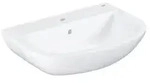 Grohe Bau Keramik Waschtisch, Alpinwei&szlig; wandh&auml;ngend, 609x442mm, 1 Hahnloch, mit