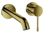GROHE 2-Loch-Waschtischbatterie ESSENCE Ausladung 183mm Cool Sunrise