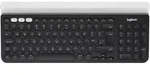 Logitech K780 Bluetooth&reg; Tastatur Schweiz, QWERTZ Grau, Wei&szlig;
