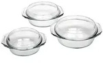 Sch&uuml;sseln aus Glas, verschiedene Gr&ouml;&szlig;en, transparent, 6-teilig (1 Set)