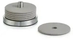 Zeller Present Glas-Untersetzer Edelstahl / Silikon 6cm &Oslash;10cm grau 7teilig, Rund,