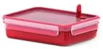 EMSA 517776 CLIP & MICRO Mikrowellendose - 1,2 l - Rot - Transparent -...