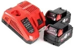 Milwaukee Akku Starter 18V Set mit 2x M18 B4 Akku 4,0Ah + M12-18FC Ladeger&auml;t (