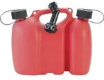 H&Uuml;NERSDORFF 804000 Kraftstoffdoppelkanister PROFI 3+1,5l rot HDPE L308xB145xH254