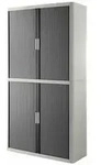 Rollladenschrank BxTxH 110x41,5x204cm 4 B&ouml;den anthrazit/grau
