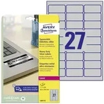 Avery-Zweckform L6011-8 Typenschild-Etiketten 63.5 x 29.6mm Polyester-Folie Silber