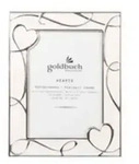 Goldbuch Hearts, Metall, Beige, Wei&szlig;, Einzelbilderrahmen, Tisch, 10 x 15 cm,