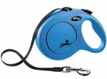 FLEXI Rollleine New CLASSIC Gurt - 8m, bis 50kg - Blau