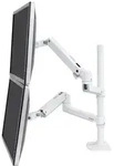 Ergotron LX Dual Stacking Arm Tall Pole - Befestigungskit - f&uuml;r 2 LCD-Displays -