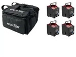 EUROLITE Set 4x AKKU UP-4 QCL Spot QuickDMX MK2 + Soft-Bag