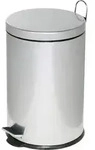 Tretabfalleimer mit Kunststoffeinsatz 20 Liter silber