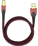 Oehlbach USB-Kabel USB 2.0 USB-A Stecker, USB-B Stecker 5.00 m Rot/Schwarz...