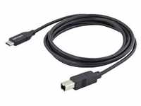 StarTech.com 2m 6ft USB C to USB B Cable - USB 2.0 - USB Type C Printer Cable M/M -