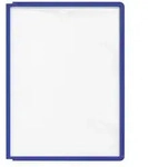 Sichttafel PP m.Profilrahmen dunkelblau DIN A4 reflexionsarm 5St./Btl.DURABLE
