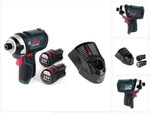 "Bosch GDR 12V-105 Akku Drehschlagschrauber 12V 105Nm 1/4" + 2x 3,0 Ah Akku +