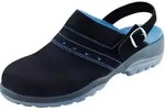 ESD Clogs GX 390 black, SB, Nubukleder, Damen, schwarz/royal blau, Gr&ouml;&szlig;e 35