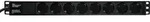 Eurolite 30240215 Stromverteilereinheit (PDU) 8 AC-Ausg&auml;nge 1U Schwarz (30240215)