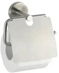 WENKO WC-Rollenhalter mit Deckel Bosio, Edelstahl rostfrei